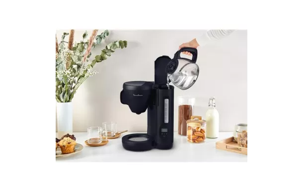 MOULINEX Cafetière filtre 15 tasses programmable Bleu Nuit - Morning - FG2M2810