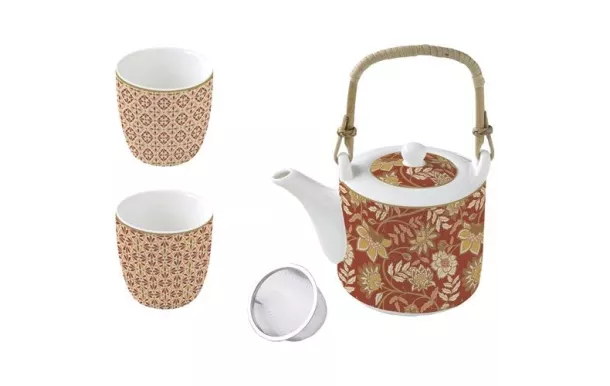 EASY LIFE COFFRET THEIERE 60CL AV/FILTRE INOX + 2  1467FREV