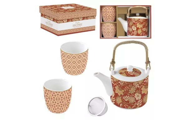 EASY LIFE COFFRET THEIERE 60CL AV/FILTRE INOX + 2  1467FREV