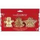 SCRAPCOOKING Coffret 3 découpoirs + embosseurs bois - Noël