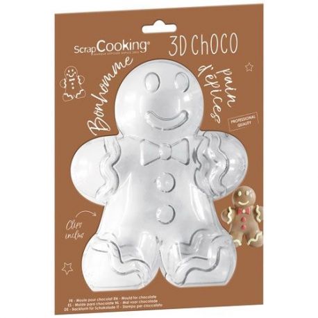 SCRAPCOOKING Moule 3D choco Bonhomme pain d'épices 6759