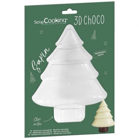 SCRAPCOOKING Moule 3D chocolat - Sapin