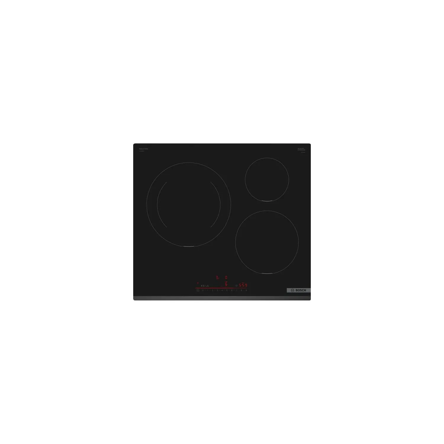 BOSCH Table de cuisson induction 3 foyers - PIJ631HB1E