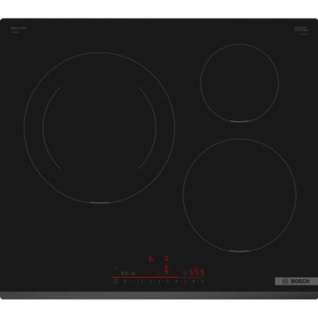 BOSCH Table de cuisson induction 3 foyers - PIJ631HB1E