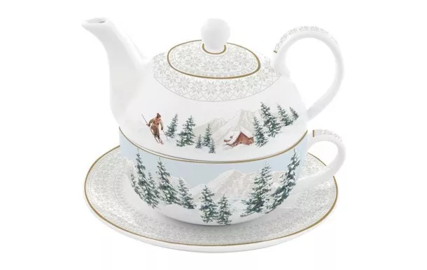 EASY LIFE COFFRET TISANIERE 35CL EN PORCELAINE AVE 105CHAL
