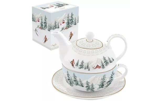 EASY LIFE COFFRET TISANIERE 35CL EN PORCELAINE AVE 105CHAL