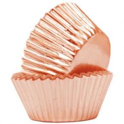 SCRAPCOOKING Lot 48 caissettes de présentation Rose Gold