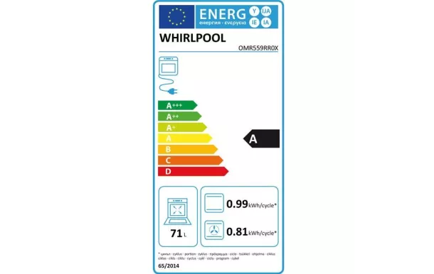 WHIRLPOOL Four encastrable  pyrolyse + hydrolyse - OMR559RR0X