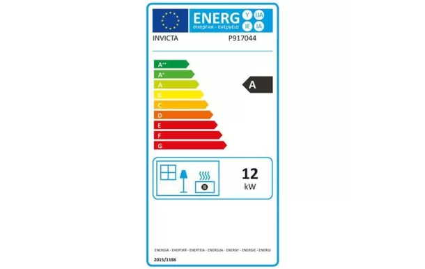 INVICTA Poêle à bois vintage Siam 12 Kw buche de 60 cm - P917044
