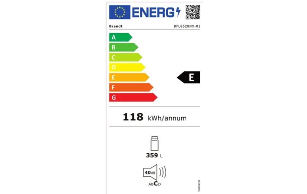 BRANDT Réfrigérateur 1 porte Tout utile - BFL8620NX avis comparatif
