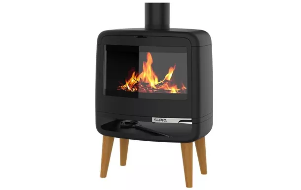 SUPRA Poêle à bois vintage Kris 10 Kw buche de 50 cm - KRIS
