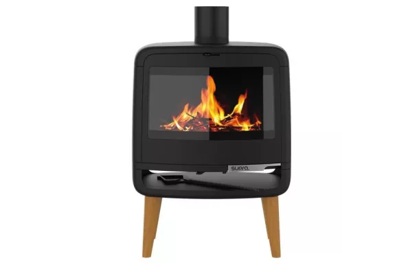 SUPRA Poêle à bois vintage Kris 10 Kw buche de 50 cm - KRIS