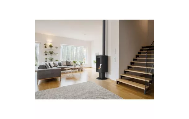 SUPRA Poêle à bois longiligne Maonie sur pied 11,5 kw - MAONIESURPIED