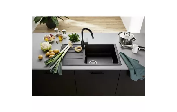 BLANCO Evier encastrable 1 grande cuve + 1 égouttoir 526087