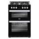 Cuisinière mixte BELLING Cookcenter 60 noire - PCENTR60DFBLKU