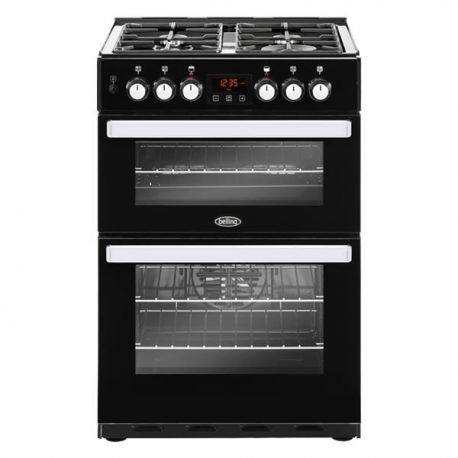 Cuisinière mixte BELLING Cookcenter 60 noire - PCENTR60DFBLKU