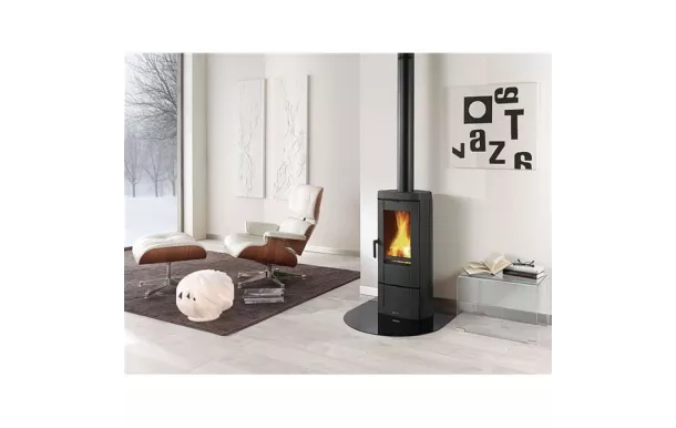 NORDICA Poêle à bois longiligne 6,2 Kw buche de 30 cm - CANDY4.0