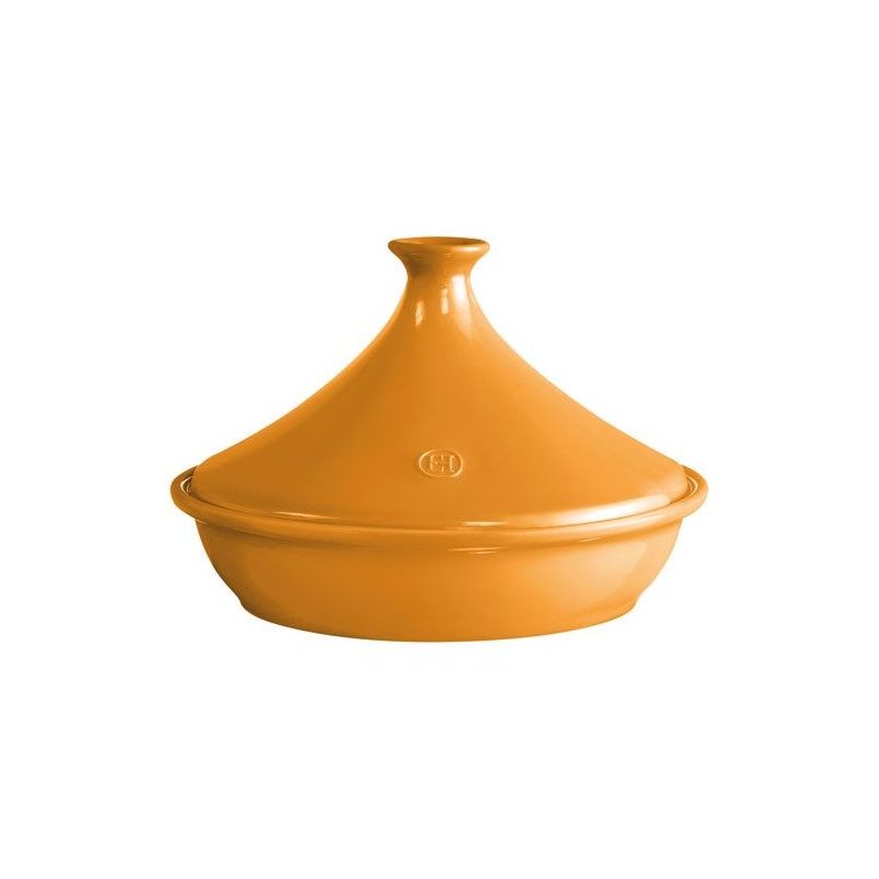 emile henry tajine 32 cm jaune hêtre - flame