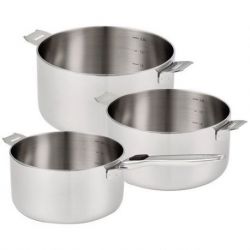 BEKA LINE Série 3 casseroles inox 16 / 18 / 20 cm - R'Évolution