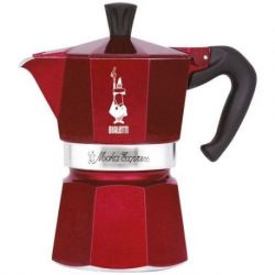 BIALETTI MOKA EXPRESS 3 CUPS RED DÉCO GLAMOUR 0009223