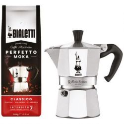 BIALETTI SET MOKA 3 CUPS + 1 PERFETTO MOKA CLASSIC 0003544