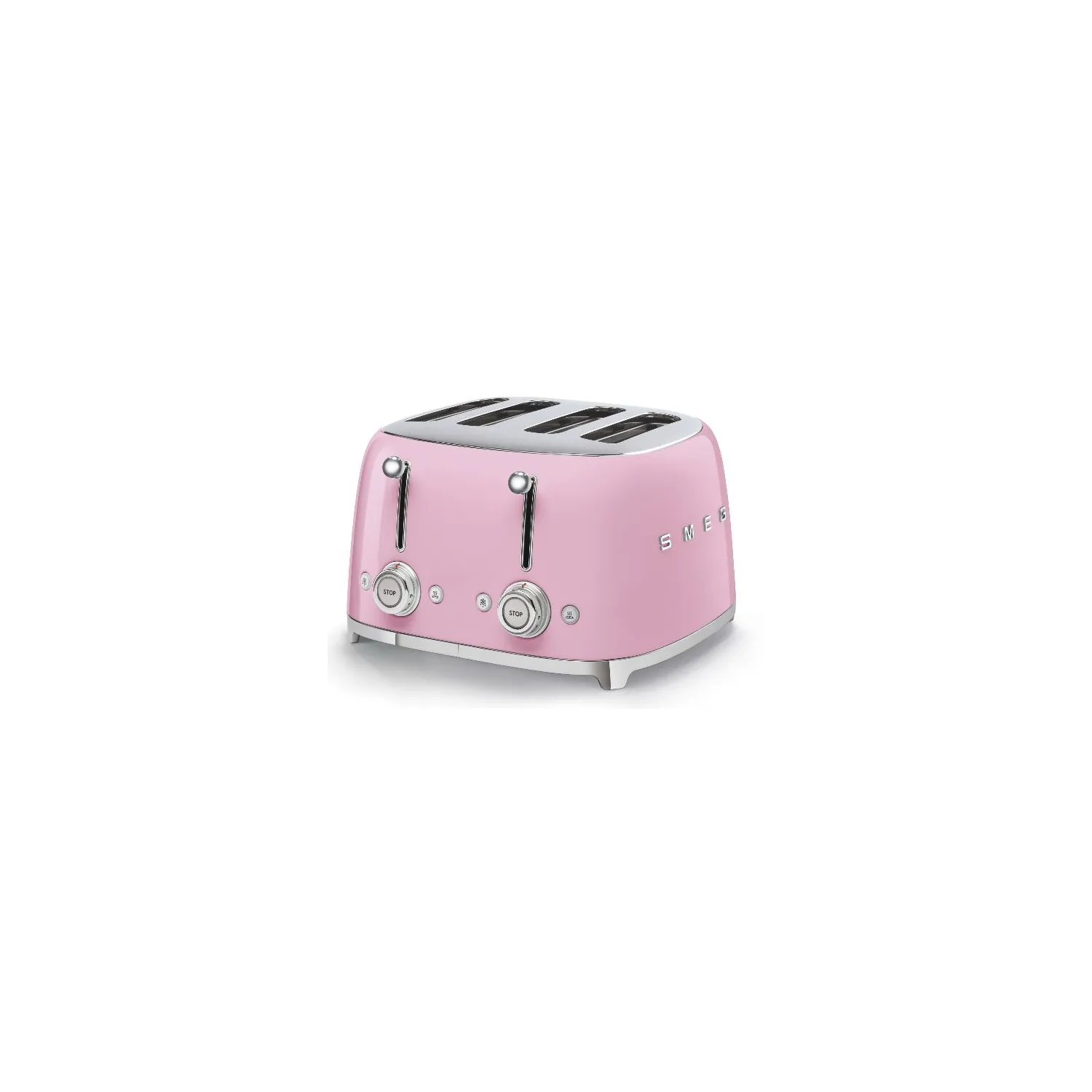 SMEG Toaster 4 tranches Rose Années 50 - TSF03PKEU