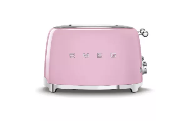 SMEG Toaster 4 tranches Rose Années 50 - TSF03PKEU