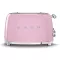 SMEG Toaster 4 tranches Rose Années 50 - TSF03PKEU