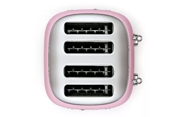 SMEG Toaster 4 tranches Rose Années 50 - TSF03PKEU
