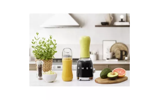 SMEG Mini blender 0,6 L Noir - Années 50 - PBF01BLEU