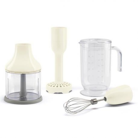 SMEG Kit de 4 accessoires Crème pour mixeur plongeant ANNÉES 50 - HBAC11CR