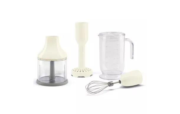 SMEG Kit de 4 accessoires Crème pour mixeur plongeant ANNÉES 50 - HBAC11CR