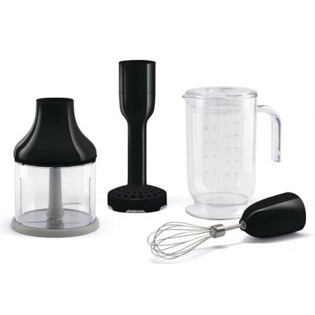 SMEG Kit de 4 accessoires Noir pour mixeur plongeant ANNÉES 50 - HBAC11BL