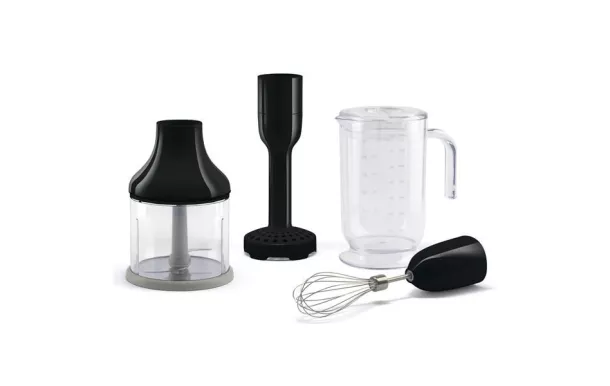 SMEG Kit de 4 accessoires Noir pour mixeur plongeant ANNÉES 50 - HBAC11BL