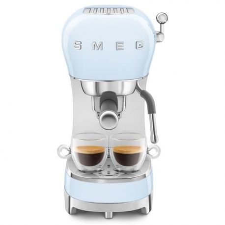 SMEG Machine Expresso Bleu Azur Années 50 - ECF02PBEU