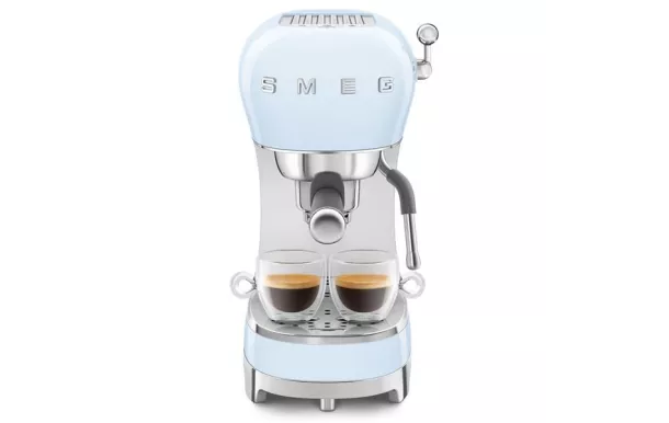 SMEG Machine Expresso Bleu Azur Années 50 - ECF02PBEU
