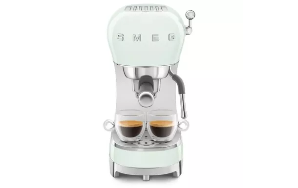 SMEG Machine à café Expresso Années 50 coloris vert d'eau - ECF02PGEU