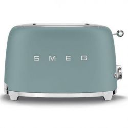 SMEG Toaster 2 tranches Vert Émeraude - Années 50 - TSF01EGMEU