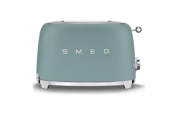 SMEG Toaster 2 tranches Vert Émeraude - Années 50 - TSF01EGMEU