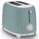 SMEG Toaster 2 tranches Vert Émeraude - Années 50 - TSF01EGMEU