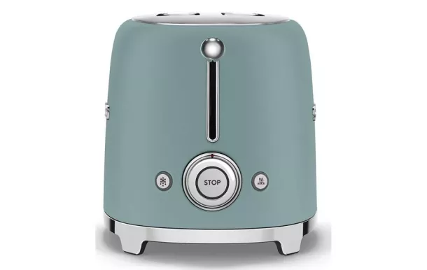 SMEG Toaster 2 tranches Vert Émeraude - Années 50 - TSF01EGMEU