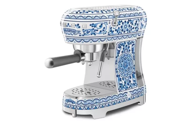 SMEG Machine Expresso Dolce & Gabbana Bleue - Années 50 - ECF02DGBEU
