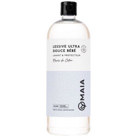 MAIA Maia lessive ultra douce bebe fleurs de coton 1 litre