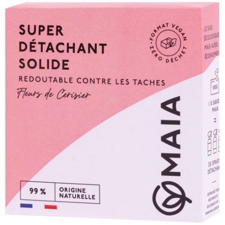 MAIA Savon super détachant vêtements Fleurs de Cerisier 100 g