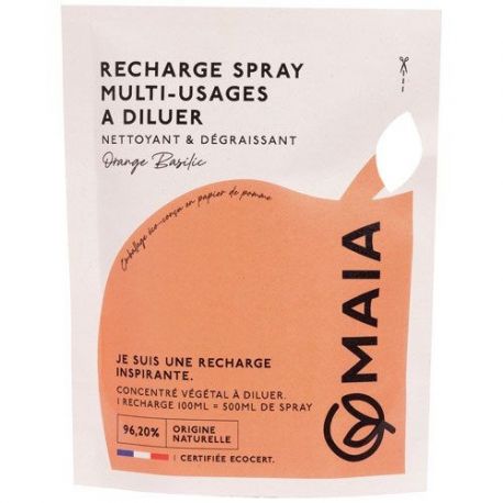 MAIA Recharge spray nettoyant multi-usages Orange & Basilic 100 ml - Parfait