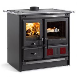 NORDICA Cuisinière à bois 97,5 cm 9,5 kw  - ROSAL5.0ACIERNOIRANT