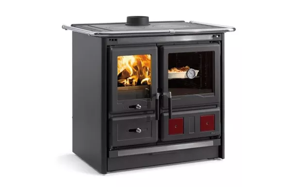 NORDICA Cuisinière à bois 97,5 cm 9,5 kw  - ROSAL5.0ACIERNOIRANT