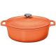 CHASSEUR Cocotte en fonte ovale 33 cm Tangerine - Sublime