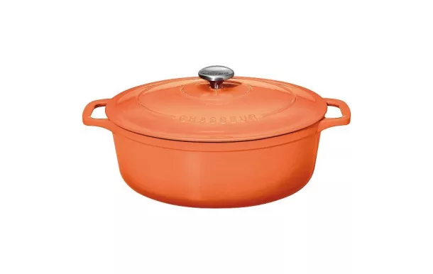 CHASSEUR Cocotte en fonte ovale 33 cm Tangerine - Sublime