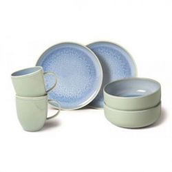 VILLEROY ET BOCH Set petit déjeuner 6 pièces - Crafted Blueberry